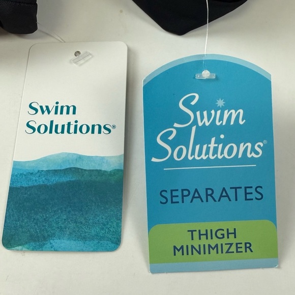 Swim Solutions Boyshorts Womens 18W Black Thigh Minimizer Swim Bottom New NWT - Picture 10 of 11